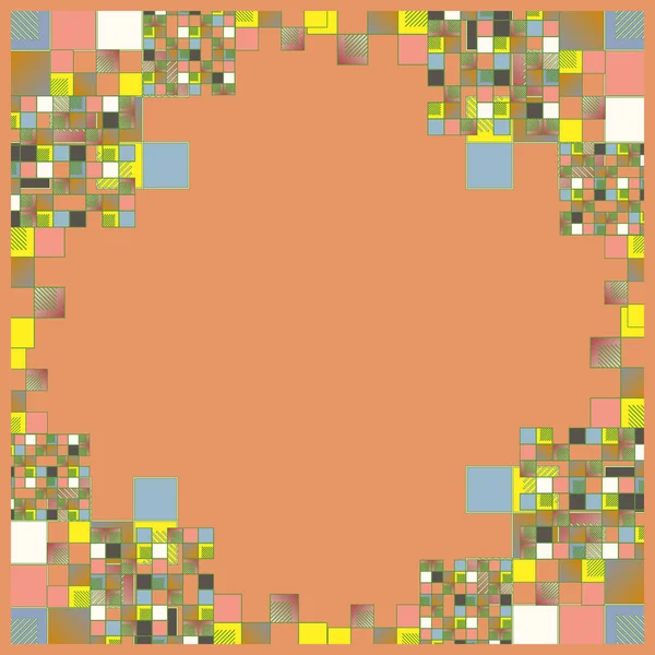 立方体和正方形壁纸 无缝抽象向量例证 — 图库矢量图片
