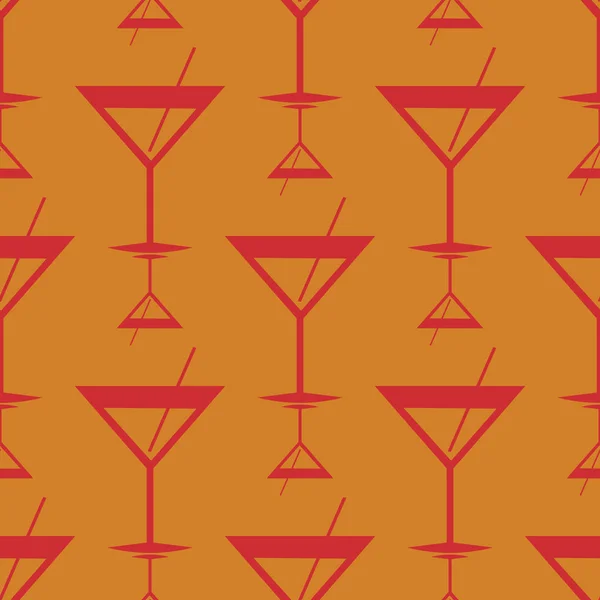 Tropische Cocktails Muster Bunte Nahtlose Vektorillustration — Stockvektor