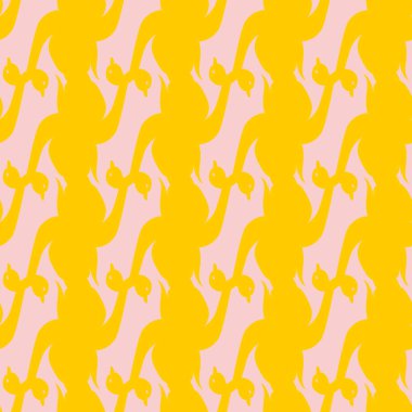 Kuğu renkli parlak Dikişsiz desen vektör çizim