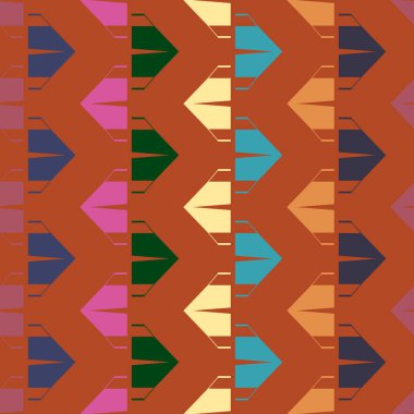 Arka plan için kamp çadırları ile soyut renkli seamless modeli. 