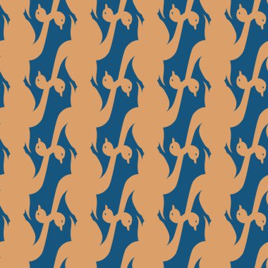 Kuğu renkli parlak Dikişsiz desen vektör çizim