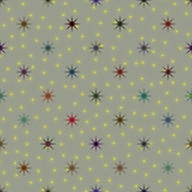 soyut geometrik renkli seamless modeli ile yıldız 