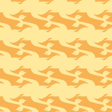 Kuğu renkli parlak Dikişsiz desen vektör çizim