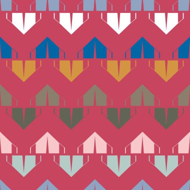 Arka plan için kamp çadırları ile soyut renkli seamless modeli. 