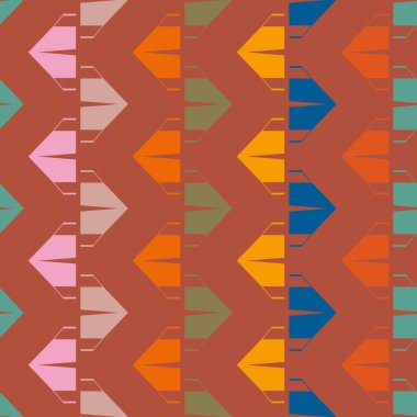 Arka plan için kamp çadırları ile soyut renkli seamless modeli. 