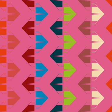 Arka plan için kamp çadırları ile soyut renkli seamless modeli. 