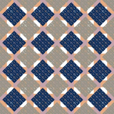 soyut geometrik renkli Dikişsiz desen arka plan için vektör çizim