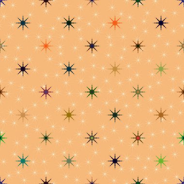 soyut geometrik renkli seamless modeli ile yıldız 