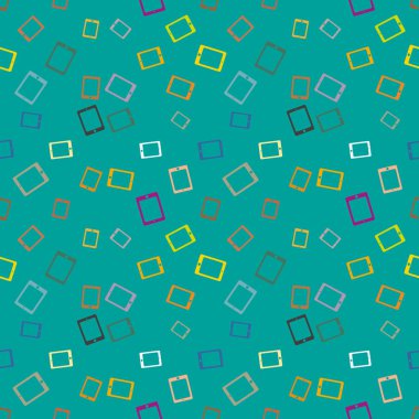 Arka plan için dijital tablet ile soyut renkli desen