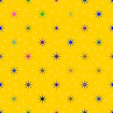 soyut geometrik renkli seamless modeli ile yıldız 