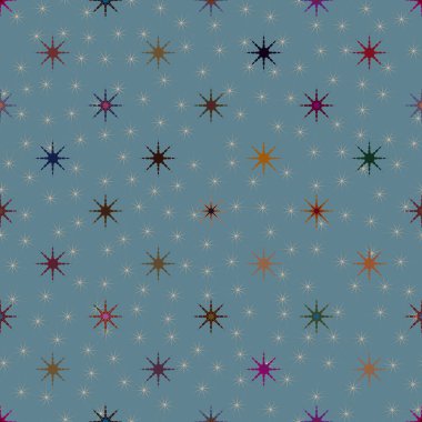 soyut geometrik renkli seamless modeli ile yıldız 