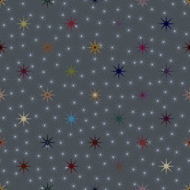 soyut geometrik renkli seamless modeli ile yıldız 