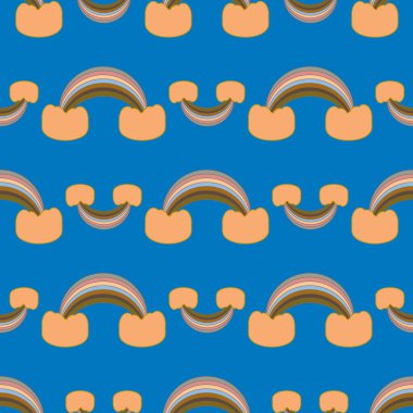 Gökkuşağı seamless modeli. Gökkuşağı Dizayn Tekstil, iç tasarım, keten, vb için. Şirin soyut çocuklar arka plan.
