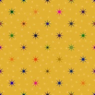 soyut geometrik renkli seamless modeli ile yıldız 