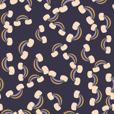 Gökkuşağı seamless modeli. Gökkuşağı Dizayn Tekstil, iç tasarım, keten, vb için. Şirin soyut çocuklar arka plan.