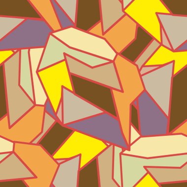 soyut geometrik renkli Dikişsiz desen vektör çizim