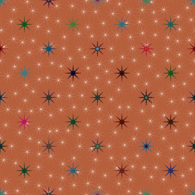 soyut geometrik renkli seamless modeli ile yıldız 
