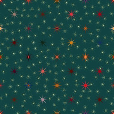 soyut geometrik renkli seamless modeli ile yıldız 