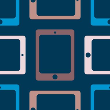 Arka plan için dijital tablet ile soyut renkli seamless modeli
