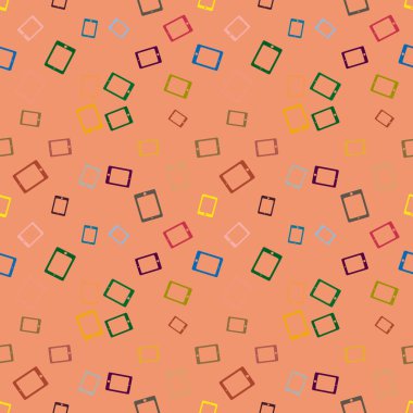 Arka plan için dijital tablet ile soyut renkli desen