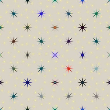 soyut geometrik renkli seamless modeli ile yıldız 
