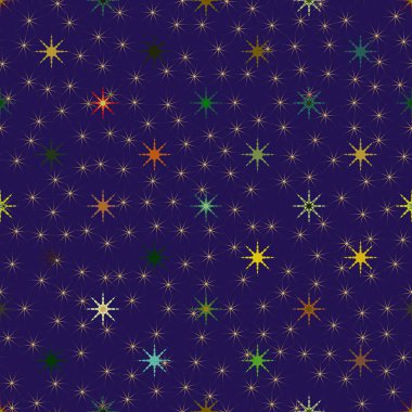 soyut geometrik renkli seamless modeli ile yıldız 