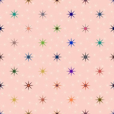 soyut geometrik renkli seamless modeli ile yıldız 