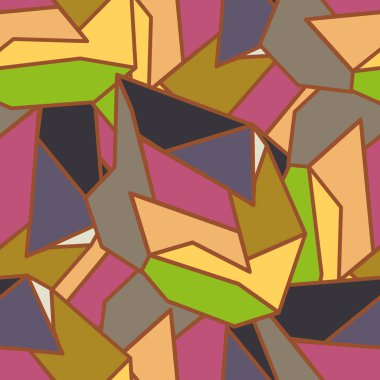soyut geometrik renkli Dikişsiz desen vektör çizim