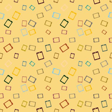 Arka plan için dijital tablet ile soyut renkli desen