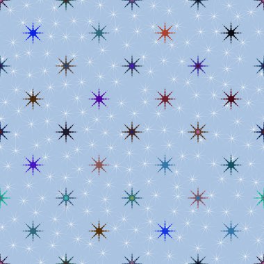 soyut geometrik renkli seamless modeli ile yıldız 