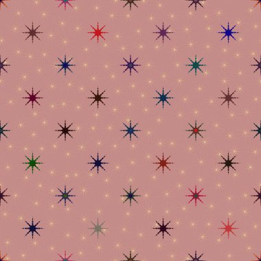 soyut geometrik renkli seamless modeli ile yıldız 