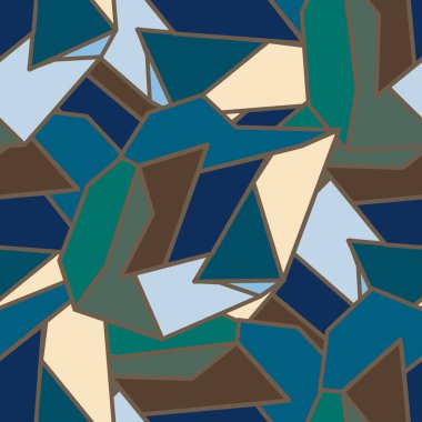 soyut geometrik renkli Dikişsiz desen vektör çizim
