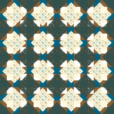 soyut geometrik renkli Dikişsiz desen arka plan için vektör çizim