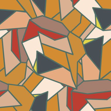 soyut geometrik renkli Dikişsiz desen vektör çizim