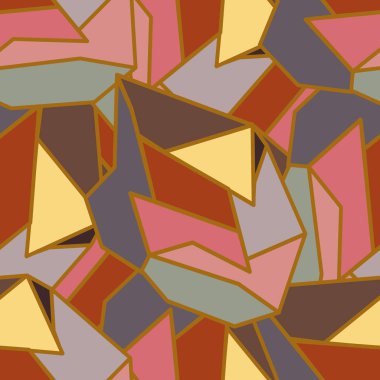 soyut geometrik renkli Dikişsiz desen vektör çizim