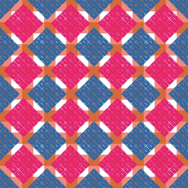 Vektorillustration Abstrakter Geometrischer Farbenfroher Nahtloser Muster Für Den Hintergrund — Stockvektor