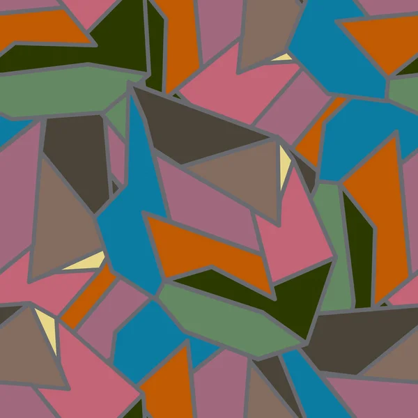 Ilustrație Vectorială Modelului Abstract Geometric Colorat Fără Sudură — Vector de stoc