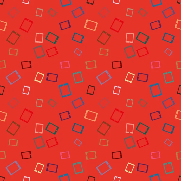 背景のデジタル錠で抽象的なカラフルなパターン — ストックベクタ