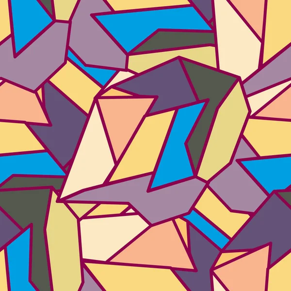 soyut geometrik renkli Dikişsiz desen vektör çizim