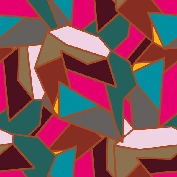 soyut geometrik renkli Dikişsiz desen vektör çizim