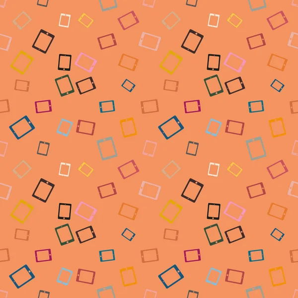 Абстрактний Барвистий Візерунок Цифровими Планшетами Фону — стоковий вектор
