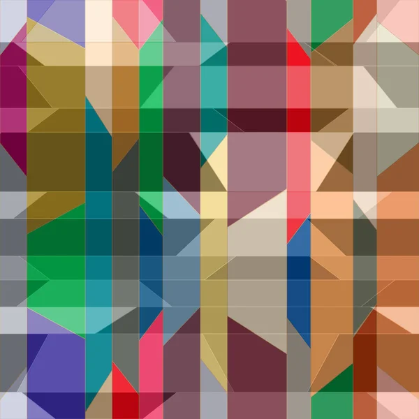 Abstract Geometrisch Kleurrijk Naadloos Patroon Voor Achtergrond — Stockvector