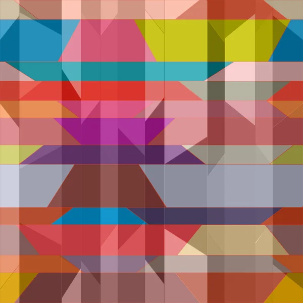 Abstract Geometrisch Kleurrijk Naadloos Patroon Voor Achtergrond — Stockvector