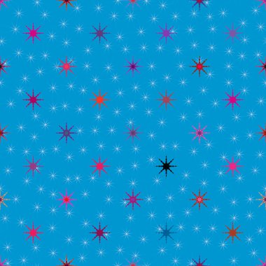 soyut geometrik renkli seamless modeli ile yıldız 