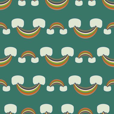 Gökkuşağı seamless modeli. Gökkuşağı Dizayn Tekstil, iç tasarım, keten, vb için. Şirin soyut çocuklar arka plan.