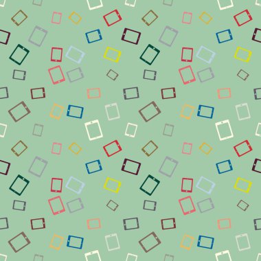 Arka plan için dijital tablet ile soyut renkli desen