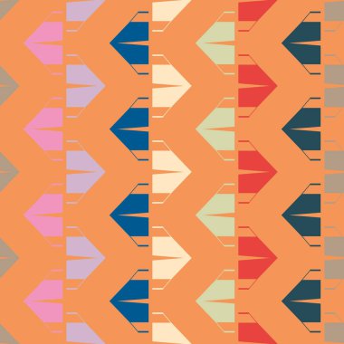 Arka plan için kamp çadırları ile soyut renkli seamless modeli. 