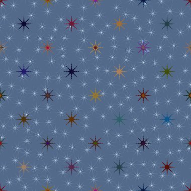 soyut geometrik renkli seamless modeli ile yıldız 