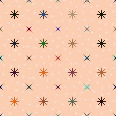 soyut geometrik renkli seamless modeli ile yıldız 