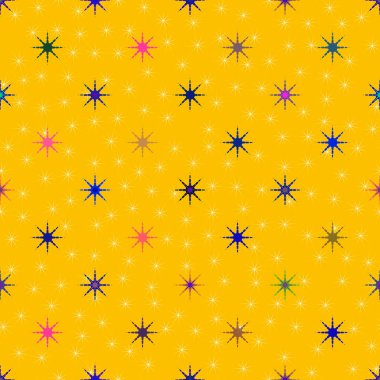 soyut geometrik renkli seamless modeli ile yıldız 